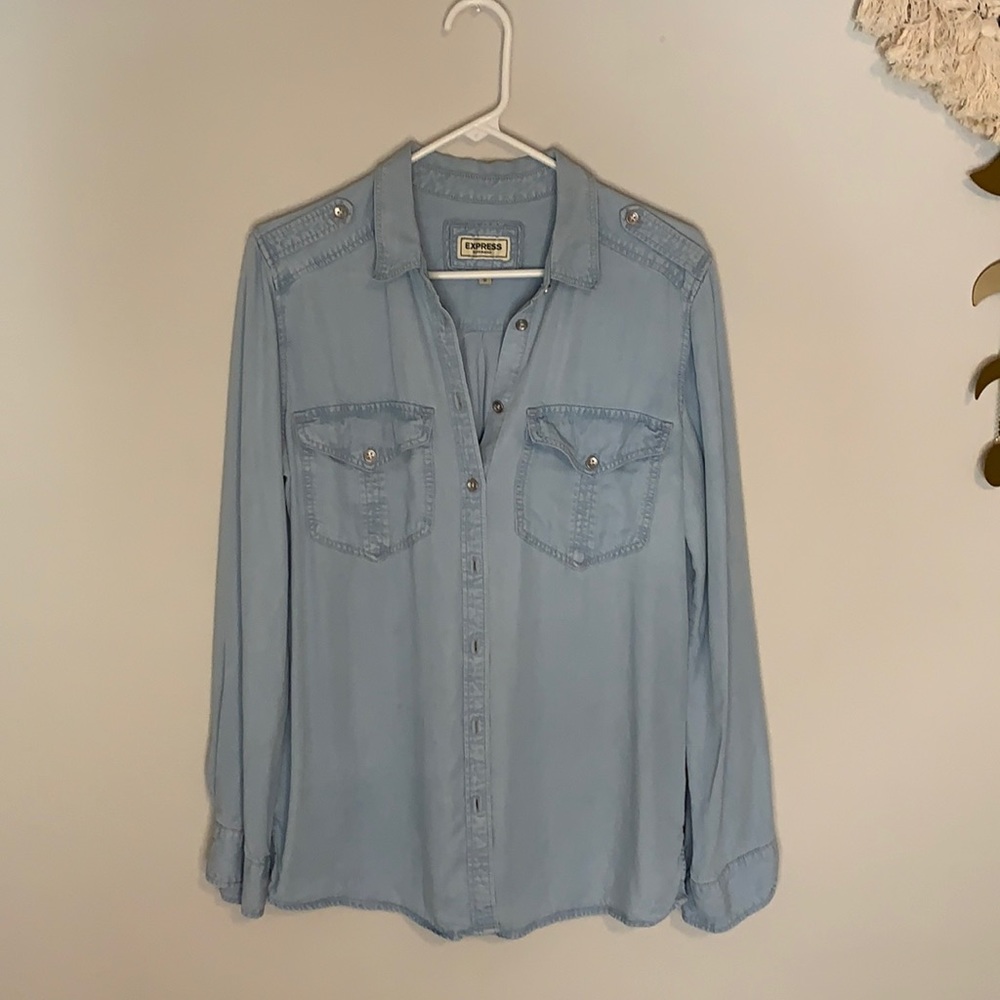Express boyfriend button up
